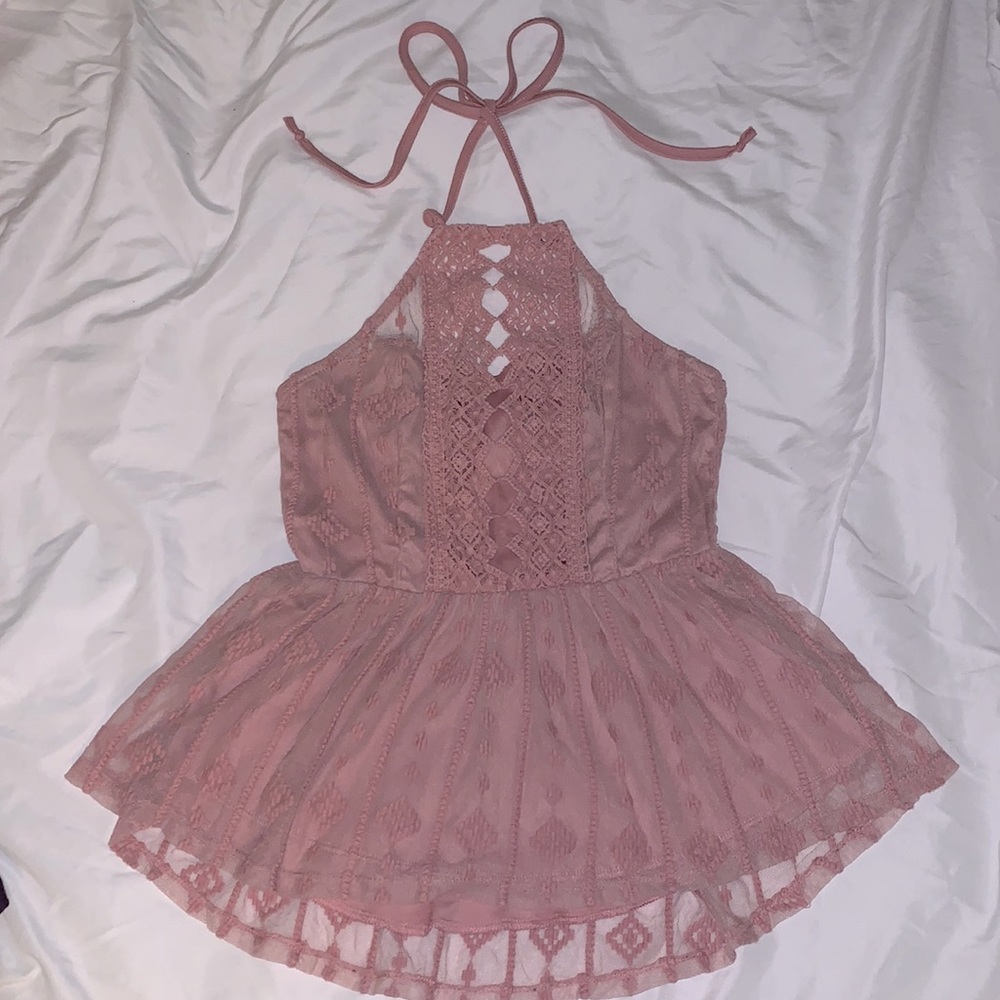 Rue 21 Pink Blouse Sz XS